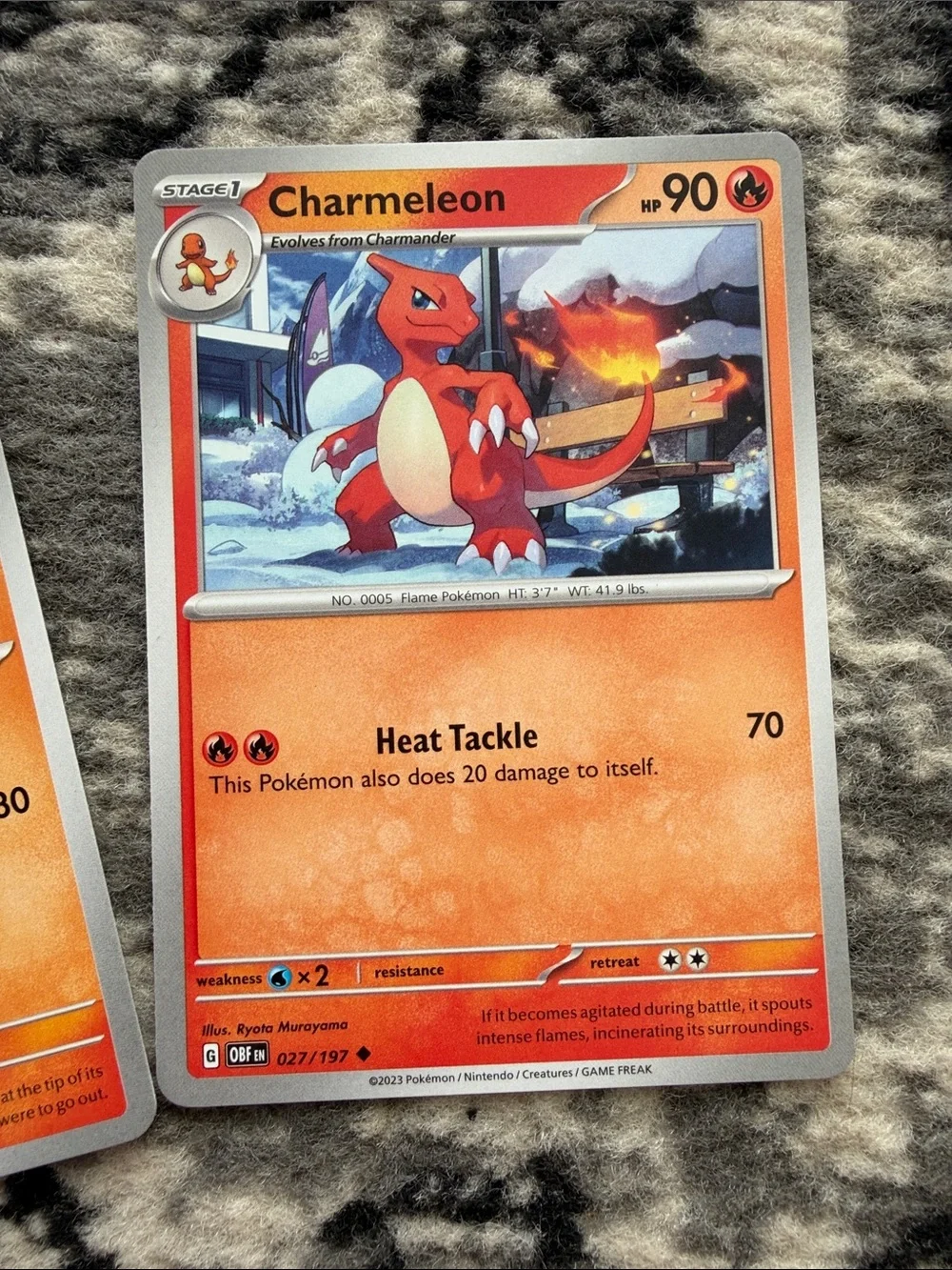Charmander & Charmeleon Evolution Lot Obsidian Flames ✨5/$25✨